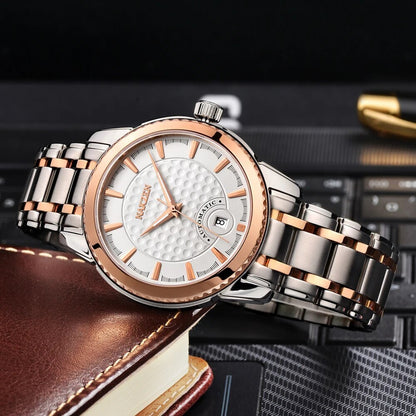 NAKZEN Men Business Mechanical Watch Men's Automatic Miyota 8215 Movt Diamond Watches Sapphire Wrist Watch Waterproof Clock 6020-3