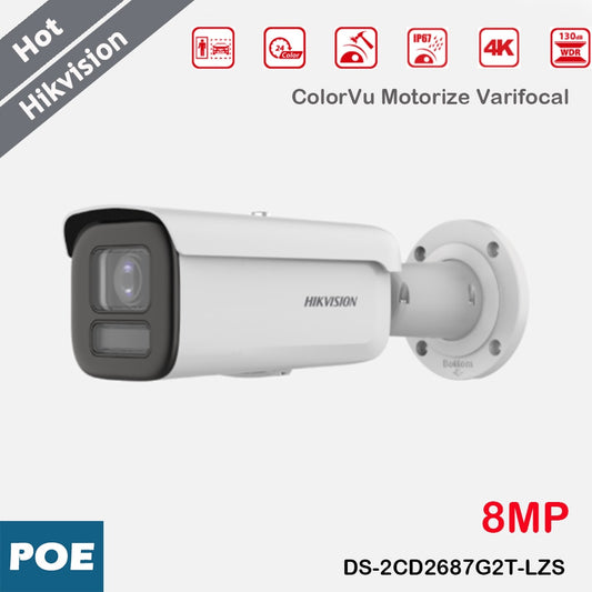 HIKVISION DS-2CD2687G2T-LZS 8MP 4k IP Camera ColorVu Motorize Varifocal 2.8-12mm-0